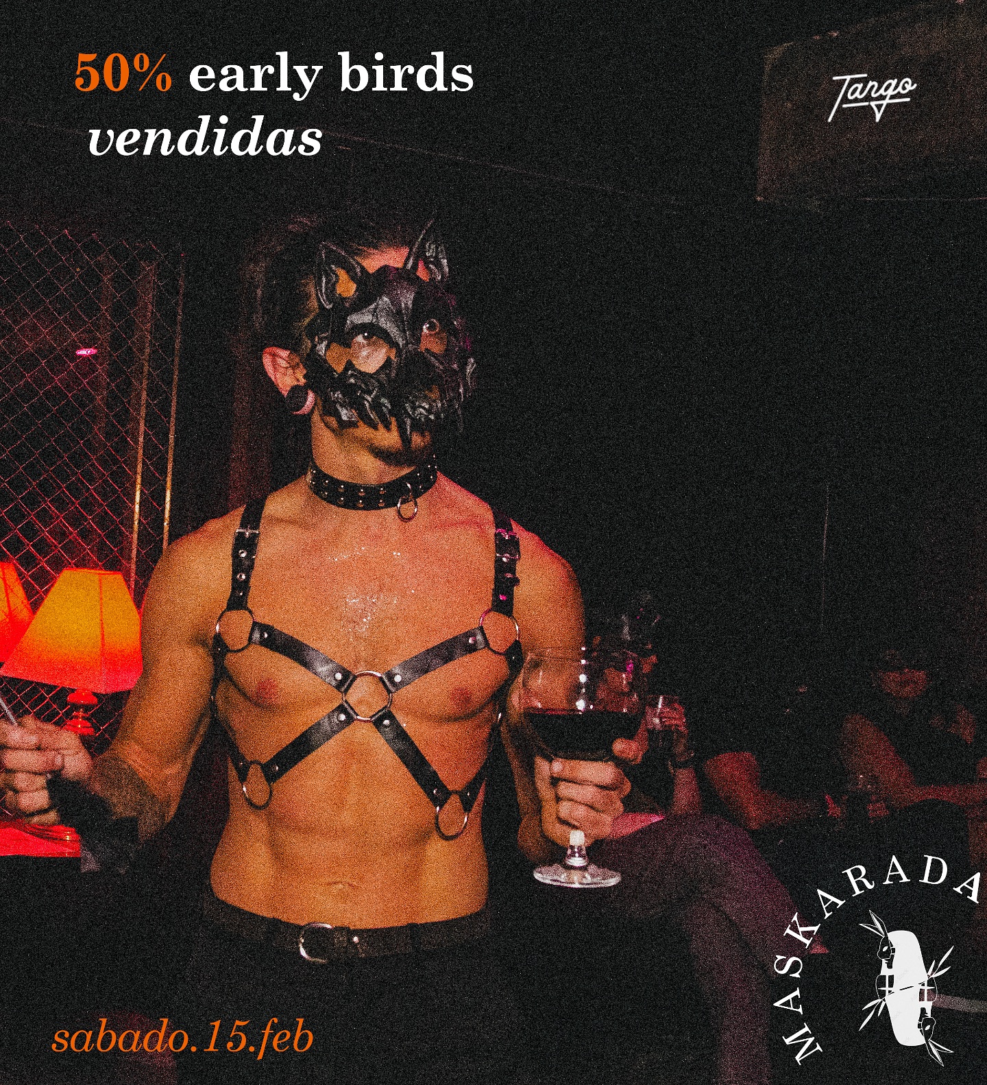 Flyer promocional maškaráda